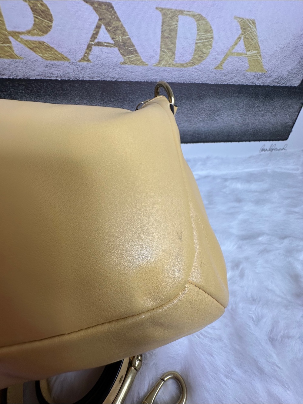 Coach Kristin Buttercup Yellow Leather Convertible Crossbody Shoulder Bag F22308 - Picture 7 of 10